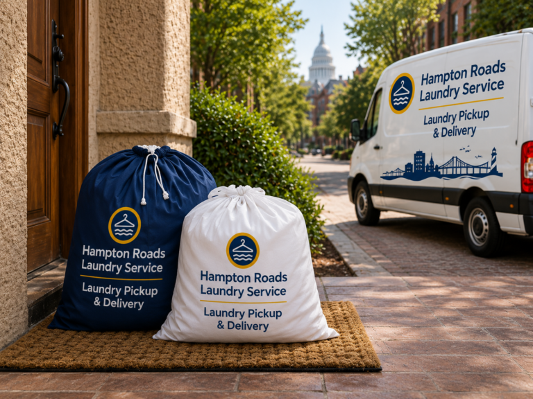 Laundry being delivered